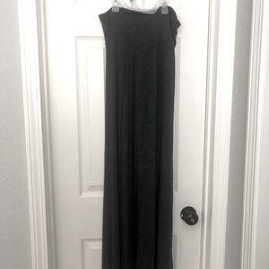 Charcoal Grey Maxi Skirt